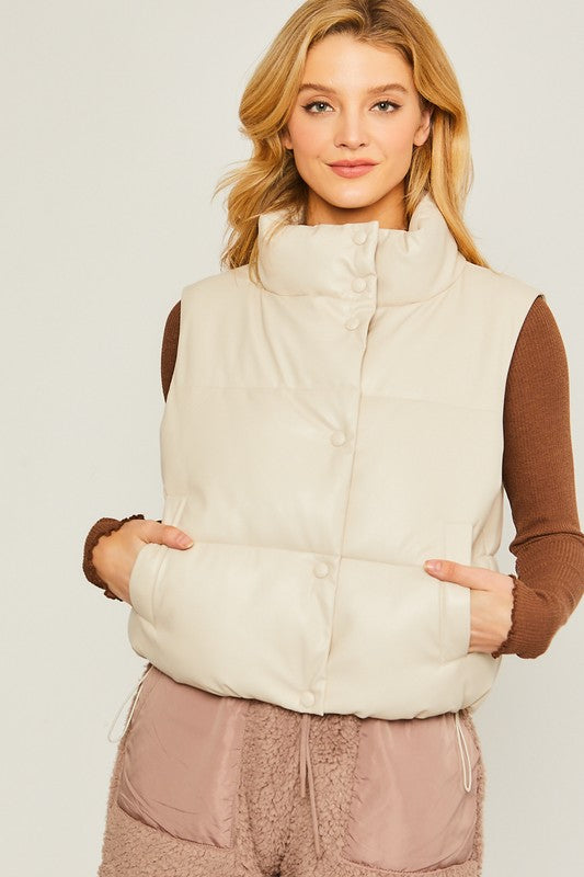 PU Padded Vest - Online Only