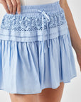 Mustard Seed Trim Lace Folded Detail Skirt - Online Only