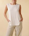 Fabina Bamboo Muscle Sleeve Top