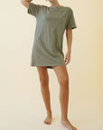 Fabina Cotton Slub T-Shirt Dress