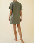 Fabina Cotton Slub T-Shirt Dress