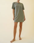 Fabina Cotton Slub T-Shirt Dress