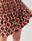 Mustard Seed Polka Dot Printed Ruffled Skorts