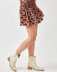 Mustard Seed Polka Dot Printed Ruffled Skorts