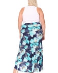 PLUS Faux Leather Maxi Wrap Skirt