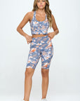 OTOS Active Flowers Print Activewear Set