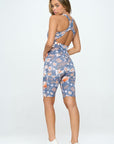 OTOS Active Flowers Print Activewear Set