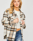 Plaid Bust Pocket Shacket - Online Only