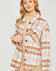 Plaid Bust Pocket Shacket - Online Only