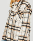 Plaid Bust Pocket Shacket - Online Only