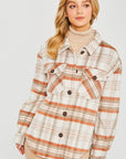 Plaid Bust Pocket Shacket - Online Only