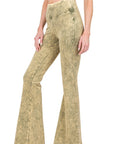 Zenana Acid Wash Raw Edge Hem Pants - My Pampered Life Seattle