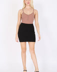 BYRKA Women's Stretch Mini Skirt