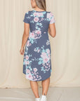 Vintage Floral Midi Dress