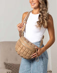 Jaya Quilted Puffer Crossbody Sling Bag