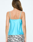 Made in USA Silky Satin Tank Top