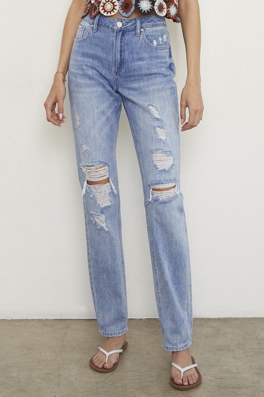 Insane Gene High Rise Straight Jeans