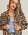 Lush Clothing Plaid Flannel Shacket