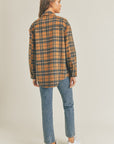 Lush Clothing Plaid Flannel Shacket