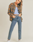 Lush Clothing Plaid Flannel Shacket