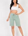 French Terry Bermuda Elastic waistband Shorts