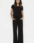 PLUS Short Sleeve Jumpsuit W/Pocket