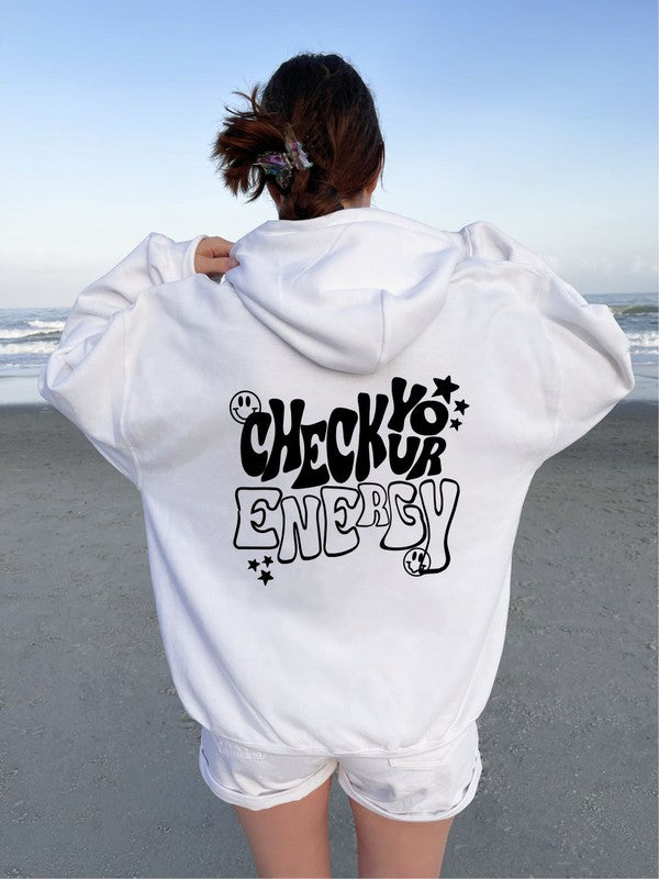 PLUS Check Your Energy Hoodie Sweatshirt