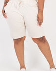 Plus Size French Terry Bermuda Shorts