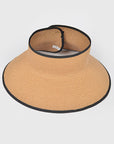 Roll Up Straw Visor Sun Hat