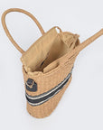 Straw Convertible Basket Tote