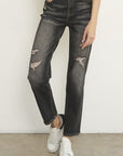 Denim Lab USA Distressed Girlfriend Jeans