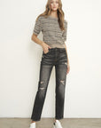 Denim Lab USA Distressed Girlfriend Jeans