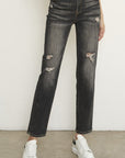 Denim Lab USA Distressed Girlfriend Jeans