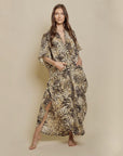 Wide Dress -Animal Print