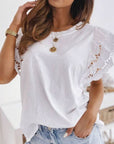 Jasmine Lace Top in White