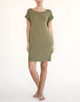 Fabina Bamboo Crop Dress with Pockets