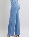 Judy Blue Full Size Wide Leg Jeans with Pockets