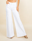 O2 Denim Wide Leg Denim Jeans