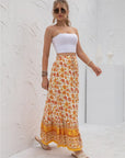 Womens Print Maxi Skirt