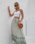 Womens Print Maxi Skirt