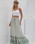 Womens Print Maxi Skirt