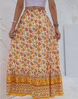 Womens Print Maxi Skirt