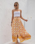 Womens Print Maxi Skirt