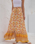 Womens Print Maxi Skirt