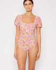 Marina West Swim Floral Puff Sleeve One-Piece