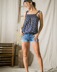 Smocked Front Tank Top