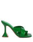 Snatched Intertwined Toe Ring Heeled Sandals