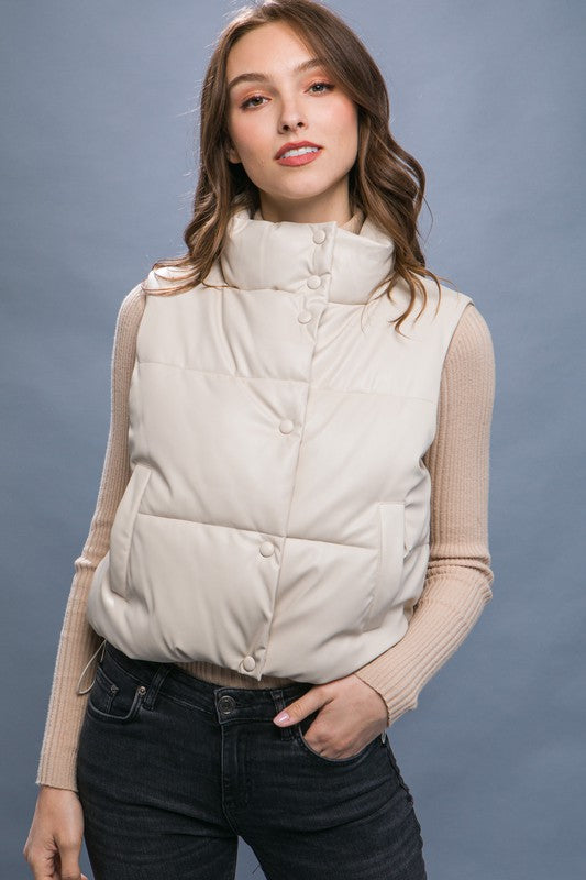 PU Padded Vest - Online Only