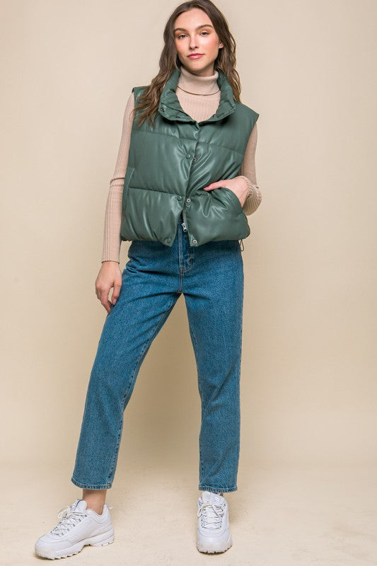 PU Padded Vest - Online Only