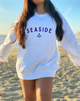 Seaside with Anchor Crewneck Sweatshirt